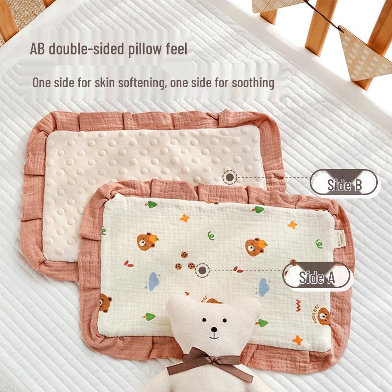 Облачная подушка из чистого хлопка класса А для новорожденных - Мягкая и уютная для всех сезонов