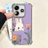 Милый Мультяшный Кролик Покрытие Чехол для Телефона Для Xiaomi Poco X5 X6 X7 X8 Pro Max F8 Ultra F7 M8 M7 M5S Redmi 15C 15 14C 13C 13 X