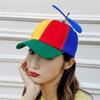 Adjustable Bamboo Dragonfly Cap Snapback Baseball Cap Funny Helicopter Propeller Hat  Boys Girls