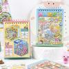 1Set Chinoiserie Theme Landscape Sticker Books Mountain River World Series Diy Decoration Sticker Cartoon Scene Stack Sticker