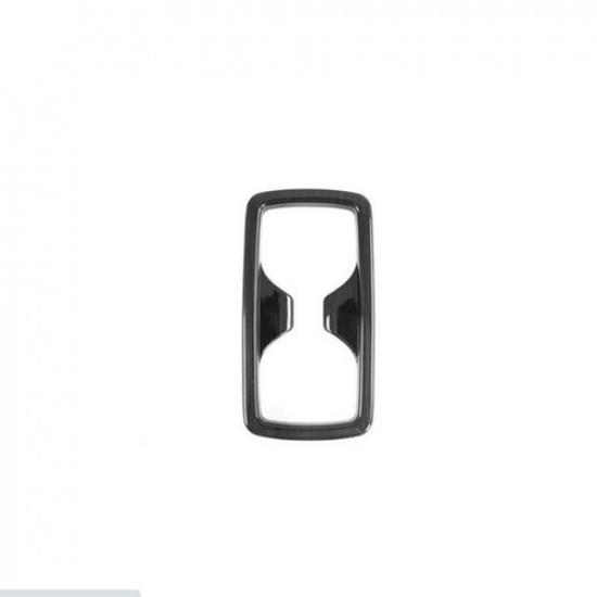 Black Brushed Rear Water Cup Holder Frame Cover Trim for Toyota RAV4 2019-2024