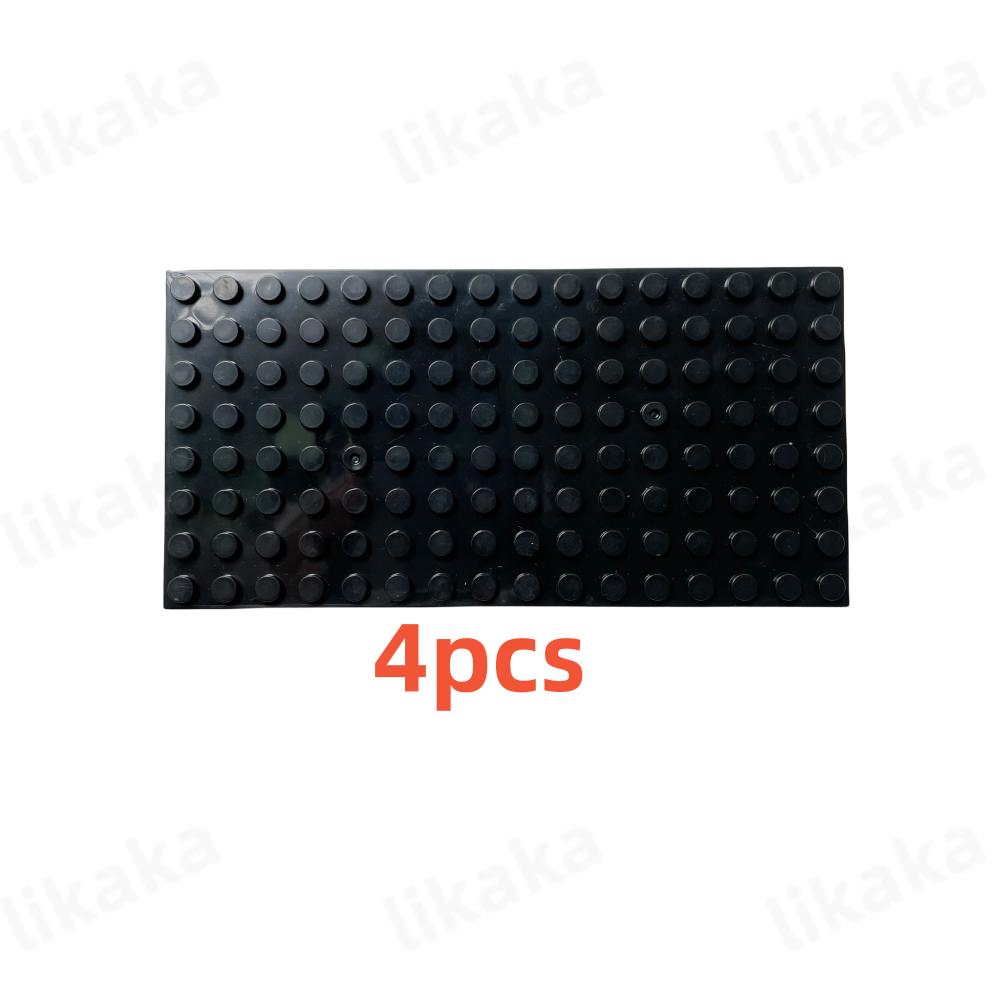 8*16 точек, пластиковые строительные блоки, 4 шт., базовые пластины, совместимые с городскими классическими игрушками, мини-блоки, базовые пластины, детали для детей