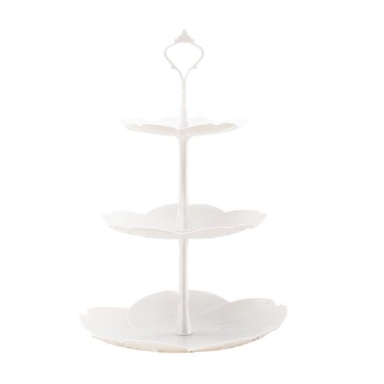 Подставка для кексов, башня, демонстрационная стойка для десертов, трехъярусная конструкция, не содержит бисфенол А, простая сборка, многоярусный поднос для сервировки торта на свадьбу