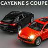 1:24 Porsche Cayenne Turbo S Литая металлическая модель автомобиля Металлические игрушечные транспортные средства Модель автомобиля Симуляция Звук Свет Коллекция Детский подарок