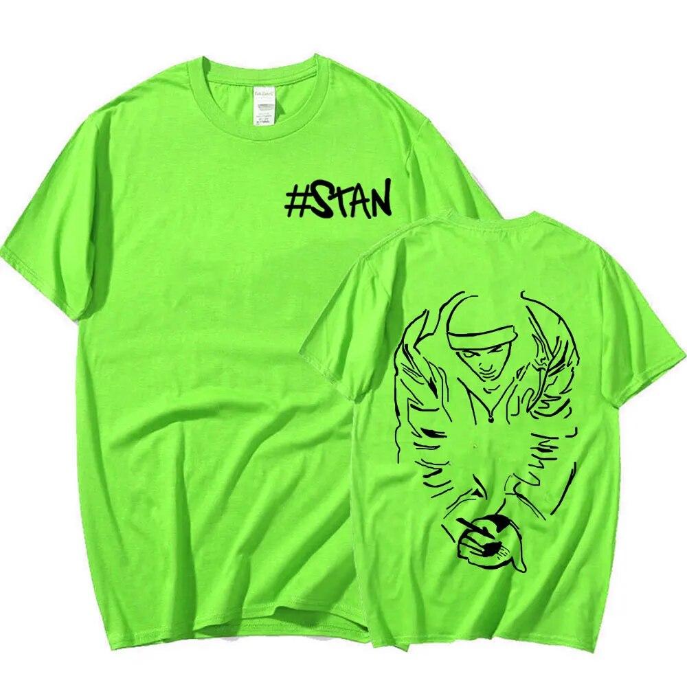 Rapper Eminem Stan T-shirt Vintage 90s Hip Hop Punk Tshirt Unisex Harajuku Clothing Oversized Male Tops T Shirt Streetwear Unisex