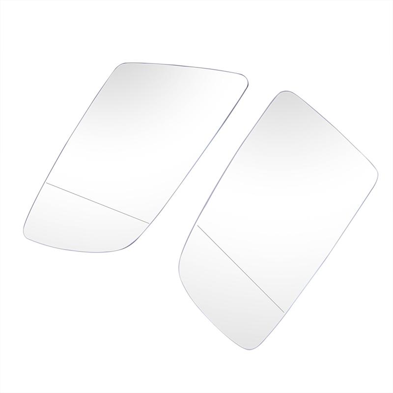 Чистое боковое зеркало заднего вида с подогревом, стеклянный обогреватель, противотуманное, размораживающее, дверное, крыло, зеркало для BMW E60 E61 2003-2010, E63 E64