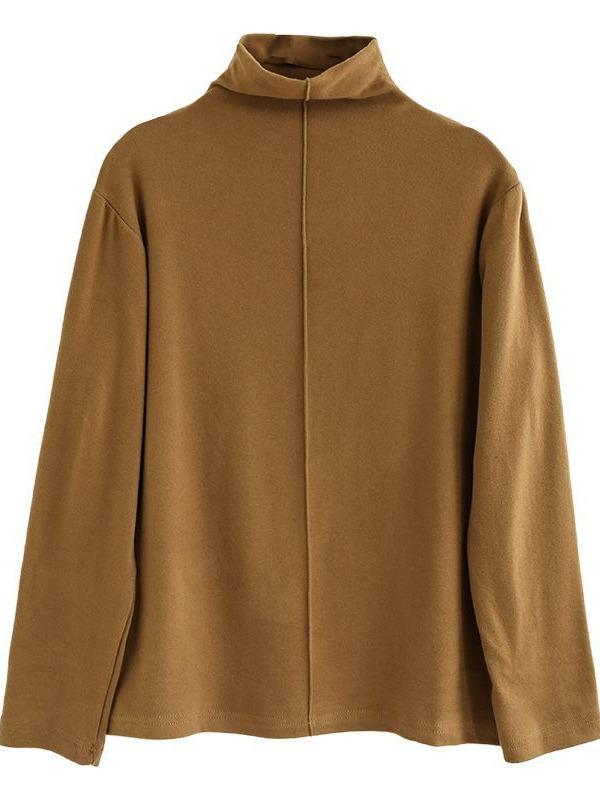 Женская универсальная вельветовая рубашка пэчворк с полувысоким воротником - Осень/Зима 2025