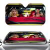B-Beyonce and LAdy Gaga Sun Visor Retractable Car Sun Visor Car Windshield Sun Shade UV Protector Window Cover