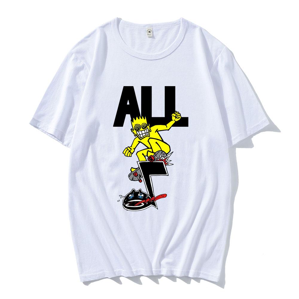 Hip Hop Unisex Streetwear All Band Rock Fashion Tshirt Summer Cotton High Quality Tshirts UnisexWomen Clothes Print Tees Hombre