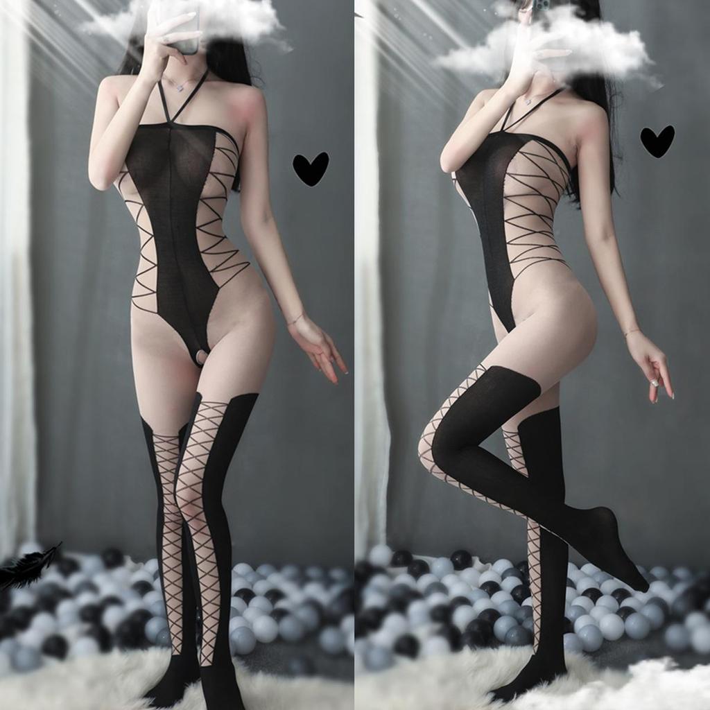 Plus Size Sexy Xxxxl Fishnet Bodysuit Costume Women Bodystocking Lingerie for Woman Underwear Body Suit Open Bra Transparent