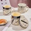Легкие роскошные ретро-чашки для кофе, элитный послеобеденный чай, изысканная кружка для йогурта, домашний завтрак, молочная кружка, креативная посуда