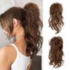 Синтетический хвост с когтями, длинный вьющийся волнистый хвост, зажим для наращивания волос, натуральный парик для женщин, ежедневное использование