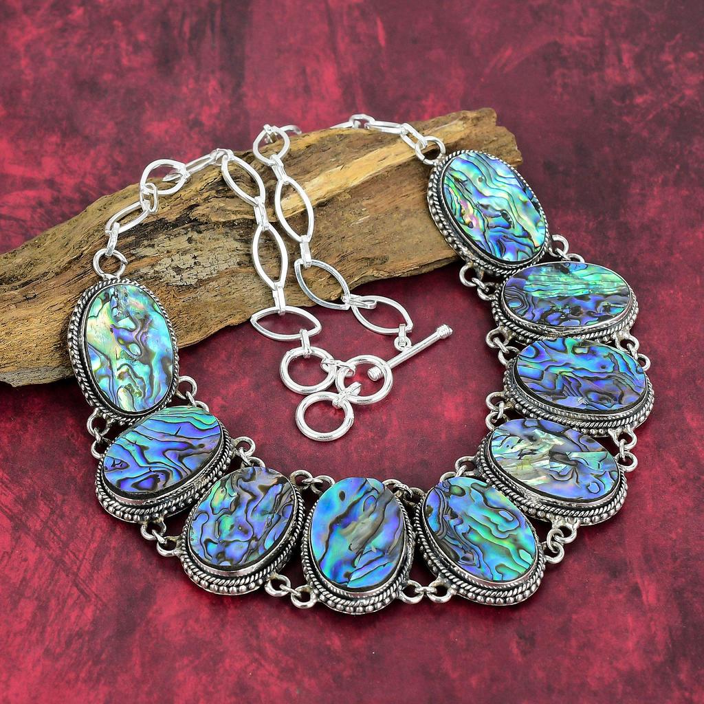 Ожерелье из ракушки ушка, ювелирные изделия из стерлингового серебра 925 пробы, регулируемая цепочка из драгоценных камней ручной работы, ювелирные изделия, свадебный подарок