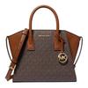Сумка-тоут с подвеской-логотипом Avril, унисекс, коричневая, 35F4G4VS1B-BROWN