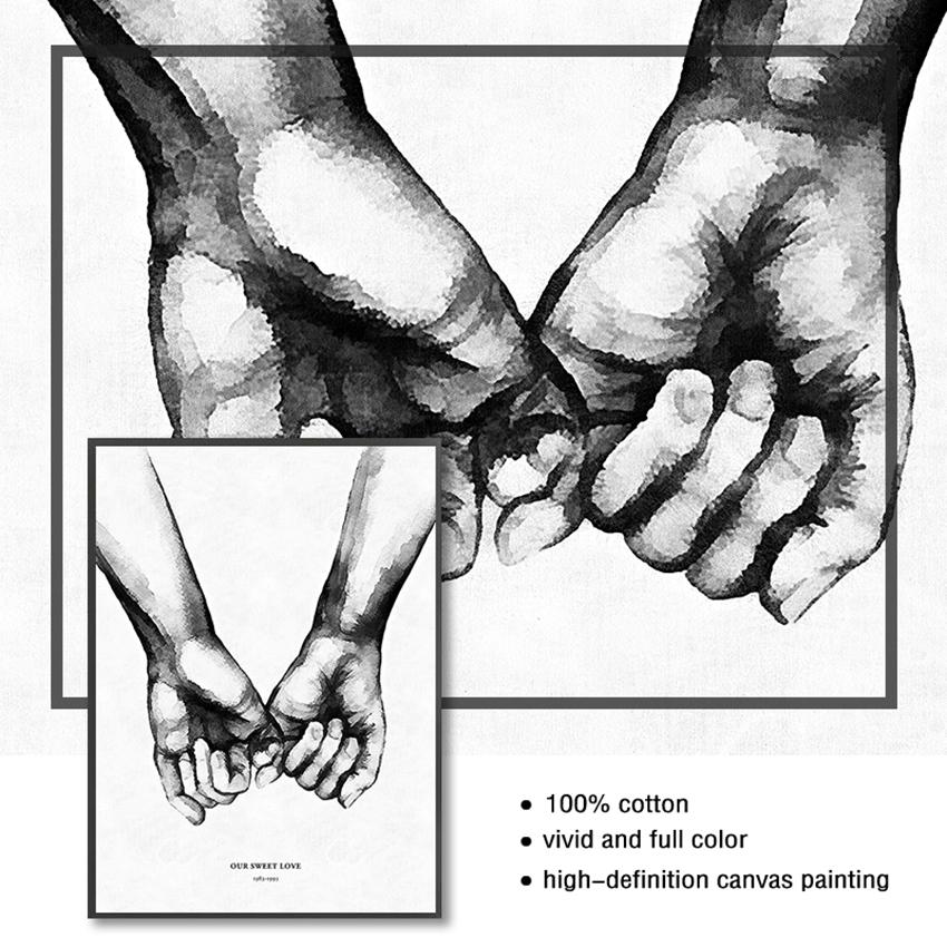 Настенный холст, постер, минималистичный принт, цитаты о любви, картина для декора гостиной, скандинавский задний белый стиль, сладкая любовь