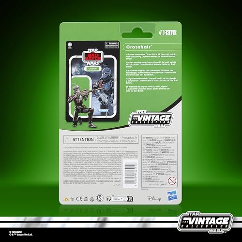 [.co.jp Exclusive] Hasbro Star Wars Vintage Collection Crosshair, Star Wars: The Bad Batch Premium 9.5 Cm Collectible Action Figure G0918 Authentic