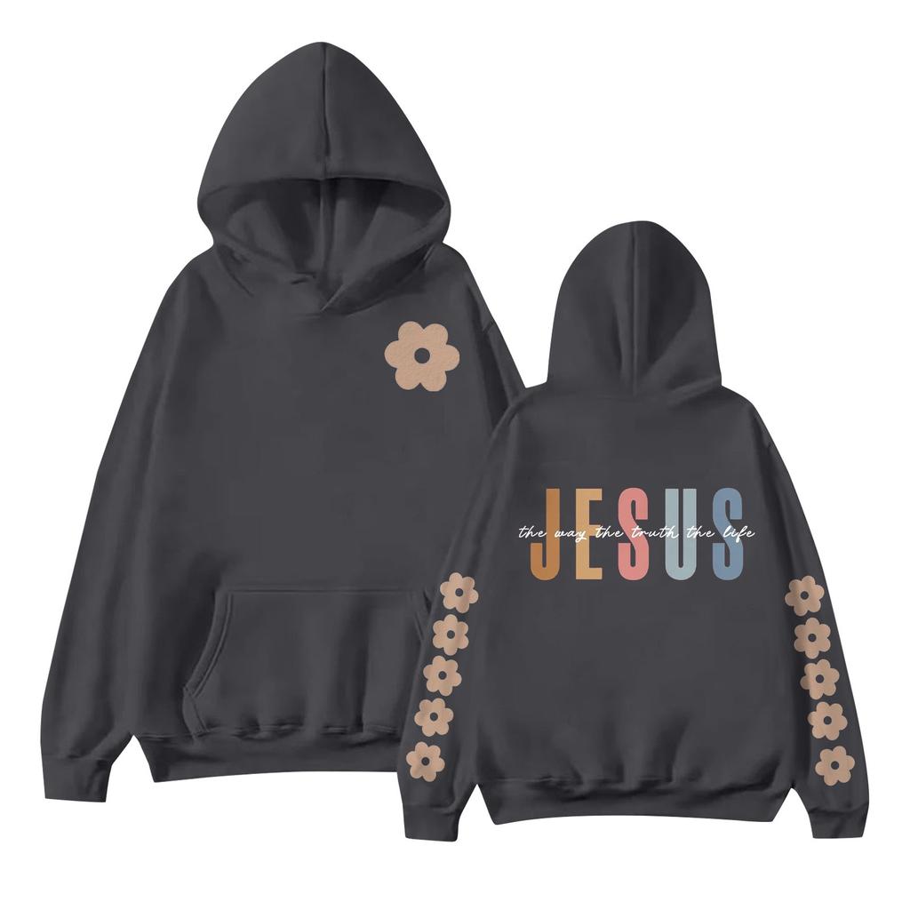 Женская мода с принтом, длинный рукав, свободная толстовка, верхняя часть, осенняя толстовка с капюшоном