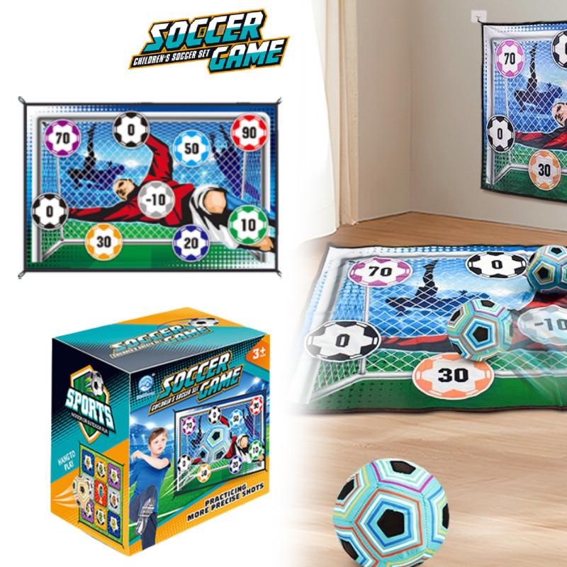 Fun And Colorful Childrens Soccer Play Mat Set With Soft Plush Pillow And Accessories