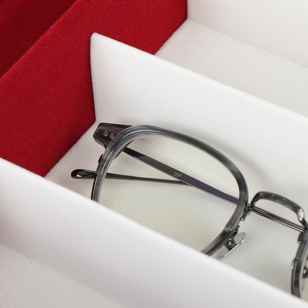 Большой вместительный домашний контейнер для хранения очков, ящик для хранения очков, 8 слотов, пыленепроницаемый, для укладки, для уборки, дисплей для хранения очков