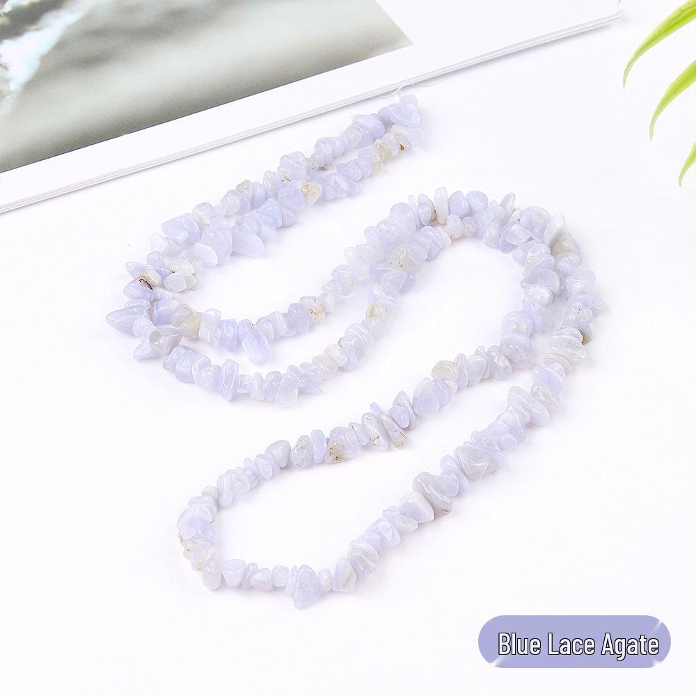Custom Natural Crushed Stone Lapis Lazuli & Rose Quartz Irregular Loose Beads for DIY Bracelet Jewelry