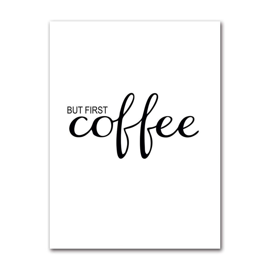 Kitchen Shop Cafe Wall Art s HD2862 Quote Decor Herbs Plants Canvas Prints Coffee Pictures