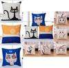 Kids Room Decorative Pillowcase With Cartoon Cat Pattern For Comfortable Rest