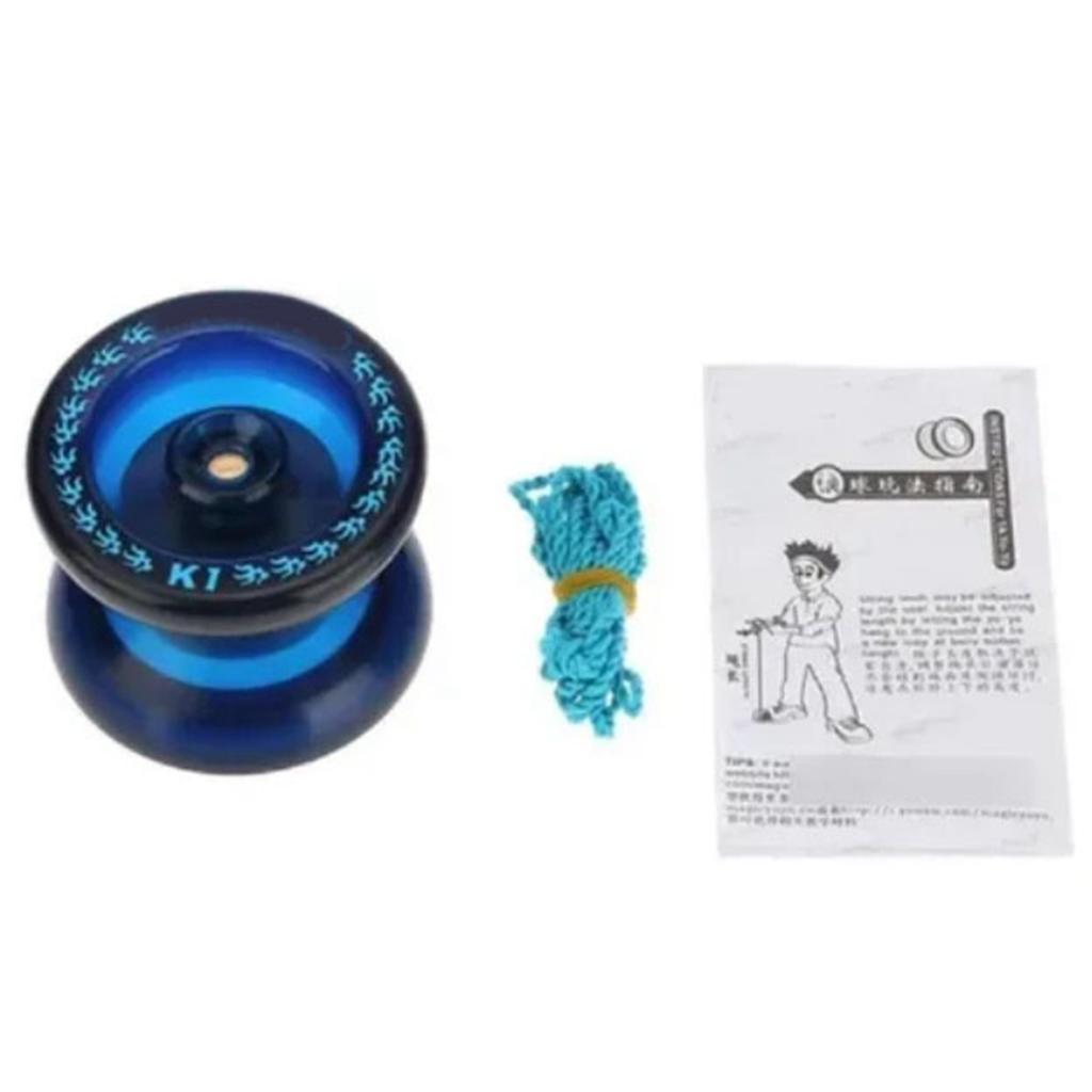 Yo Yo Ball Dark Blue Improve Hand Eye Coordination Plastic Yoyo Ball Toy for Daily Entertainment