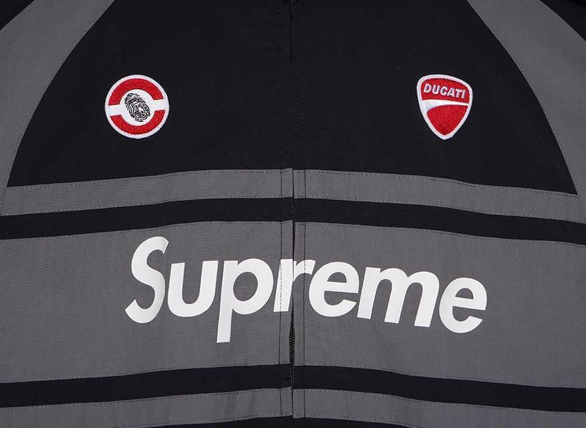 Supreme Черная трековая куртка Ducati