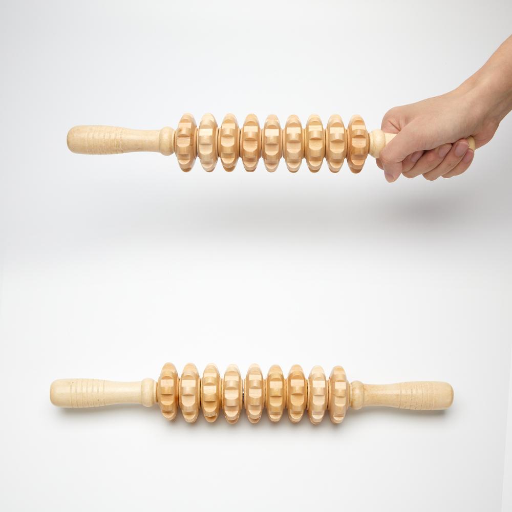 Деревянный массажер для терапии Быстрый антицеллюлитный инструмент Гуа Ша Массажер для глубокой релаксации тканей для тела Ролик для мадеротерапии Красота Здоровье