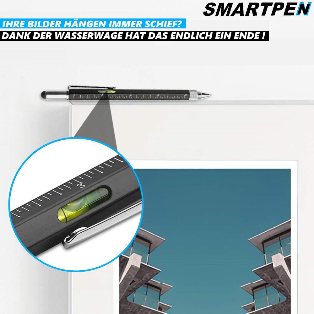 SMARTPEN многофункциональная шариковая ручка спиртовой уровень ручка-отвертка 6в1