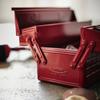 TOYO Steel Двухъярусный ящик для инструментов ST-350 Красный Японского производства Раскладной ящик для инструментов
