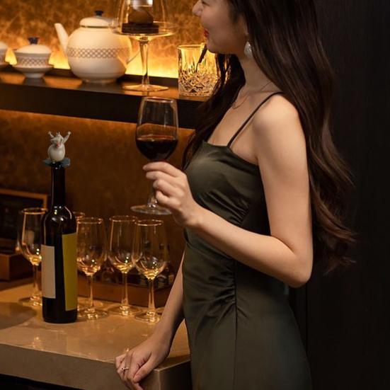 Пробка для бутылки вина в виде бегемота, забавная пробка для напитков в виде головы животного-бегемота