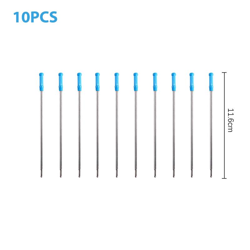 10 Pcs/Lot Rotating Metal Pen Refill Special Ballpoint Pen Refill Rod Cartridge