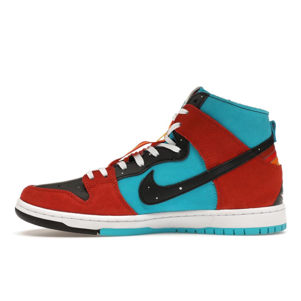Diorr Greenwood X Nike Dunk High SB Navajo Arts Unisex Sneakers Multi-Color Turquoise-Blue Black FQ1775-400