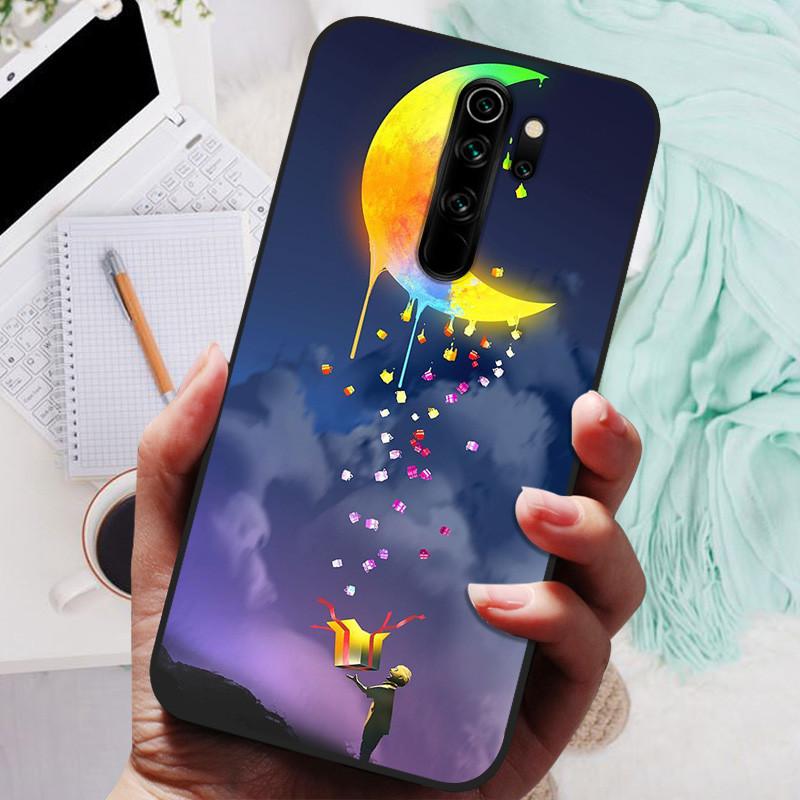 Чехол для телефона Xiaomi Redmi Note 8 Pro, силиконовый, милый, черный бампер, мягкий ТПУ, чехол-бампер для Redmi Note8 Pro 8Pro, задняя крышка, Fundas