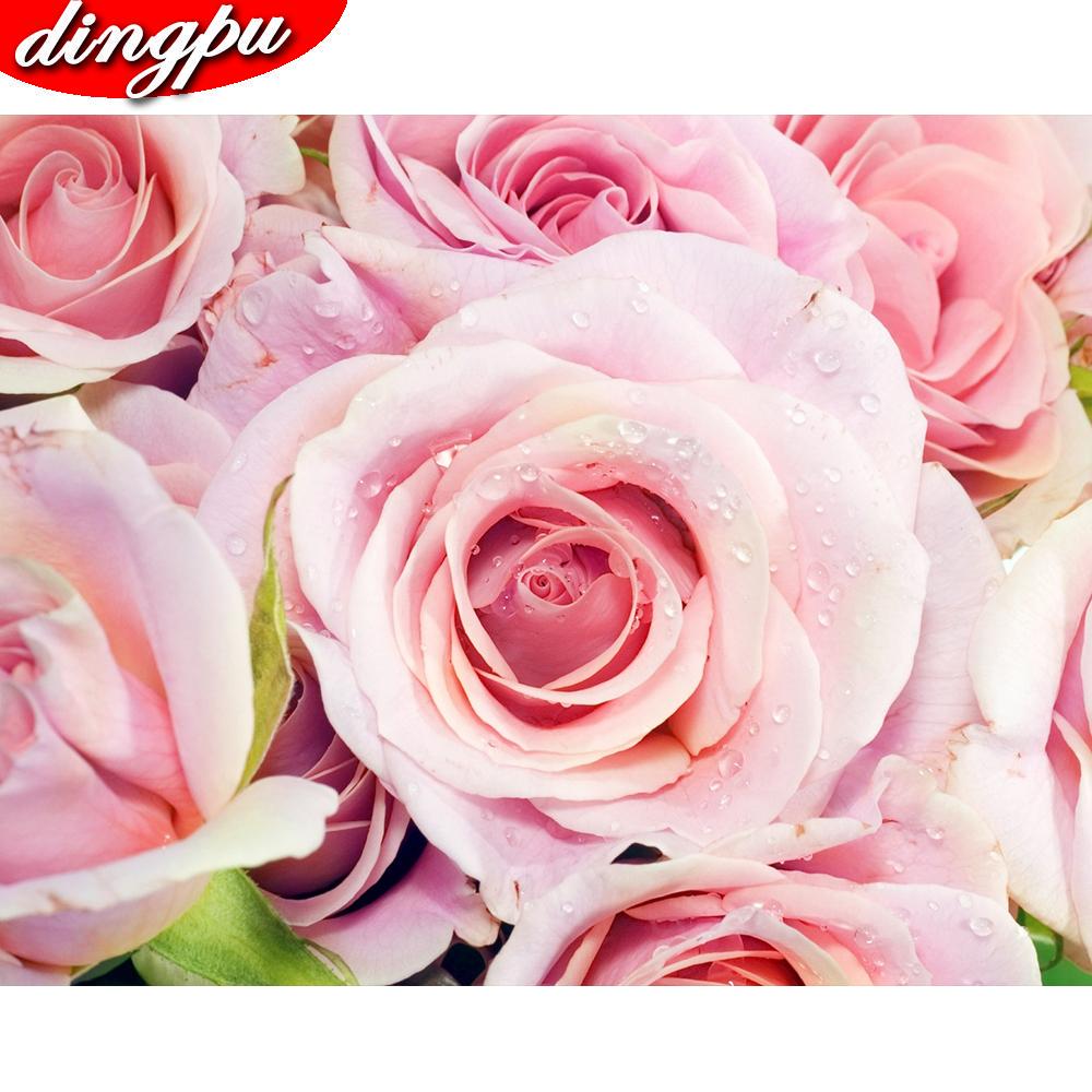 5d Алмазная картина Полный дрель Девушка Декор для дома Цветочная мозаика Изображение Стразы Подарок ручной работы