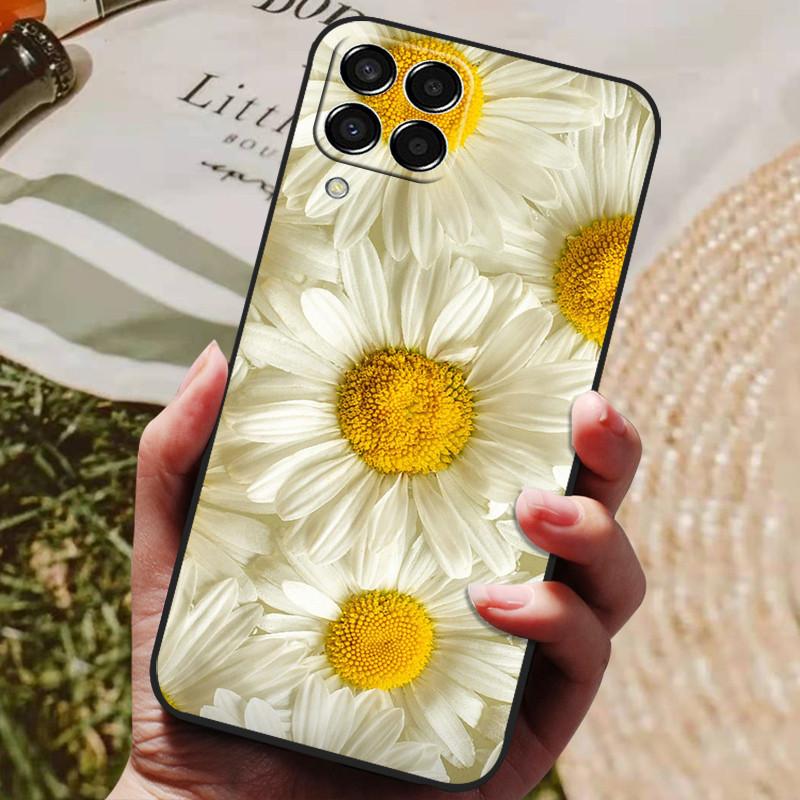 Чехол для Samsung Galaxy M33 M53 2022 Модный Силиконовый Защитный Мягкий ТПУ Задняя Крышка для Samsung M53 5G Чехол для Телефона Черный Бампер