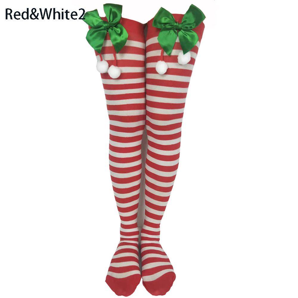 Bow Party Accessories Long tube Stockings Knee socks Christmas
