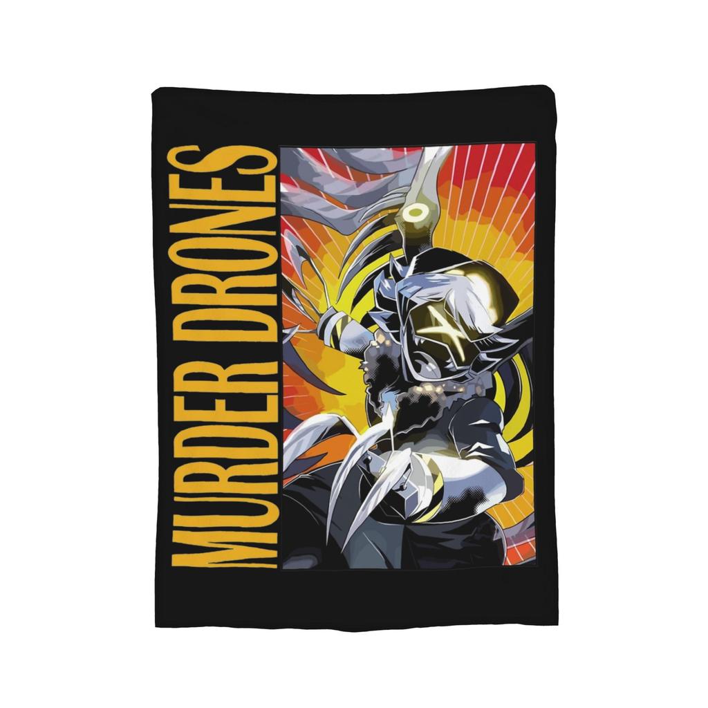Murder Drones Blanket Flannel Textile Decor Multi-function Soft Throw Blankets for Home Couch Bedspreads