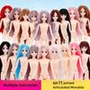 Кукла BJD 1/4 с 11 шарнирными суставами, пустой нюдовый корпус для макияжа, выберите 1 парик из 3 стилей и цветов