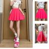 Летние базовые юбки, женские шорты, мини-эластичные плиссированные юбки с высокой талией, юбки-солнце с пузырьками, школьная форма для девочек, защитные брюки на подкладке