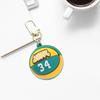 Keychain Pendant 3D Basketball Pendant Stainless Novelty Silicone Color Matching Schoolbag Shoulder Bag Decoration Pendant Keyring