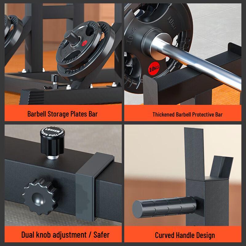 Aichen Multi-functional Home Gym Barbell Squat Rack