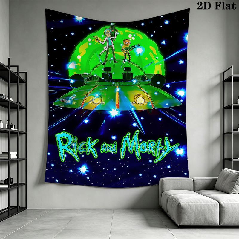 Cartoon Characters Dynamic Scene Tapestry Background Cloth Wallmounted Wall Decoration Soft Christmas Gift