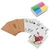 Paper Thin Poker Set 1 Deck Cards 80 Chips Magic Poker Props Ideal for Table Game and Parties