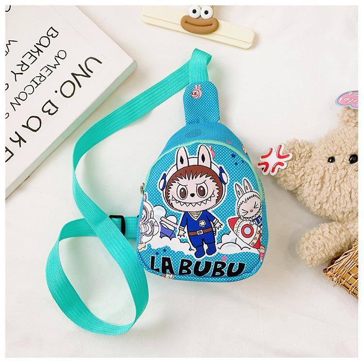 Школьная сумка Labubu Детская сумка Любовь Мультяшная Нагрудная сумка Кошелек Маленькая сумка На одно плечо На косую
