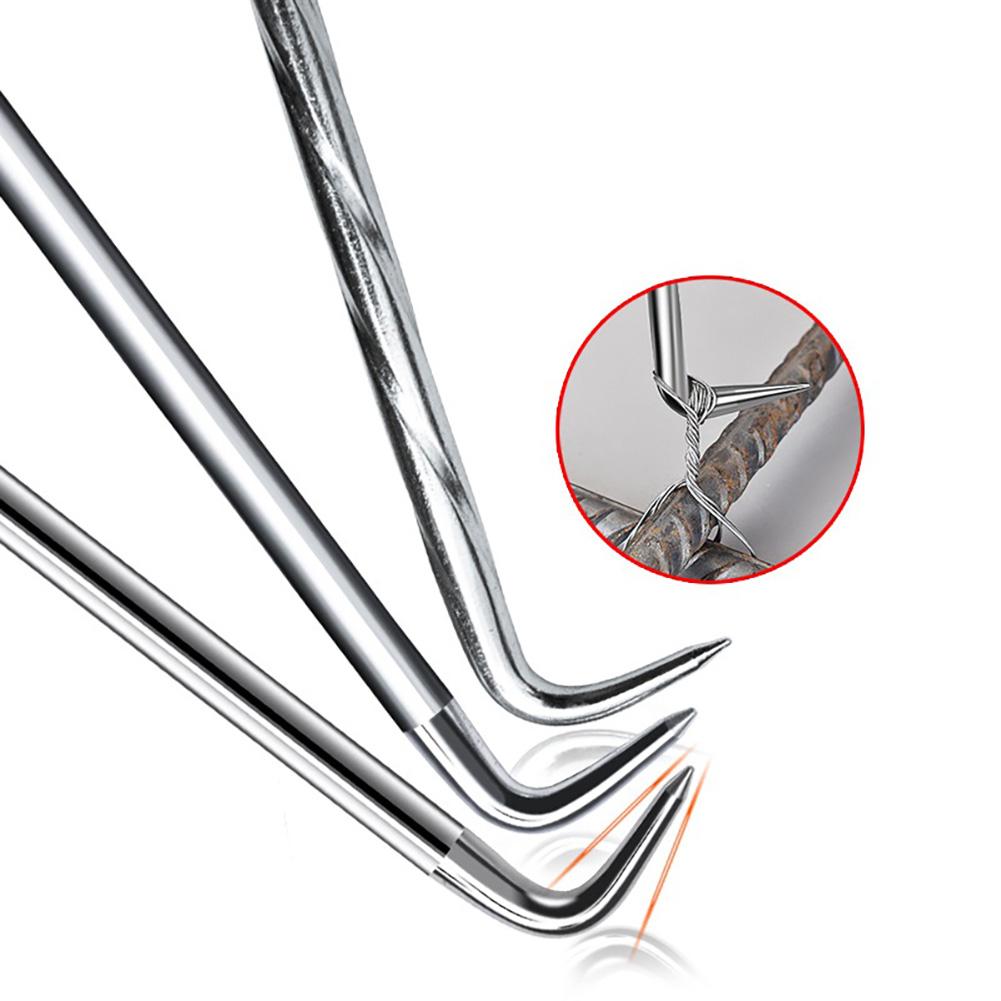 1Pcs Rebar Hook Chrome Plated Hand Rebar Hook Iron Steel Bar