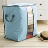 Quilt Storage Bag Zipper Closure Dirt-proof Non Woven Fabric Tear Resistant Blanket Storage Bag for Sweaters