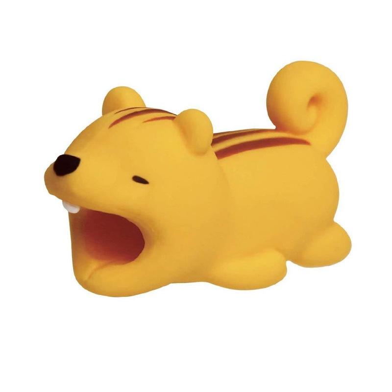 Защитный шнур для кабеля с милыми животными, защитный провод с рисунком из мультфильма, светящийся силиконовый чехол, устройство для намотки зарядного кабеля для кабеля зарядного устройства для телефона