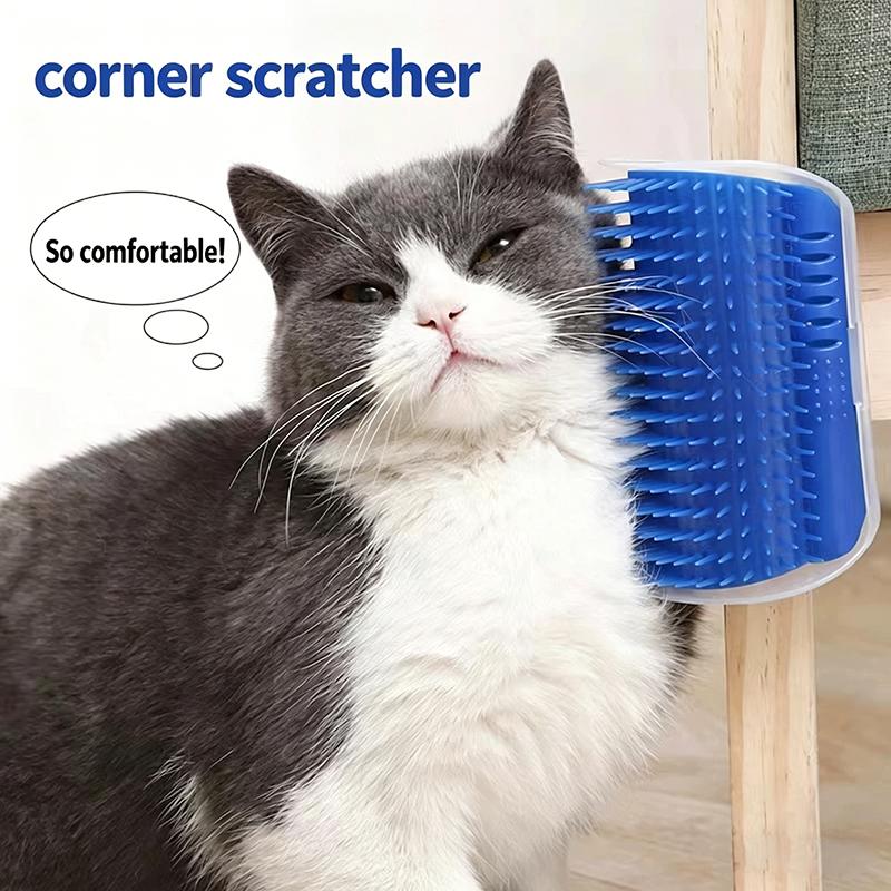 Self Cleaning Cat Massage Tool Wall Corner Rubbing Brush Pet Hair Removal Massage Comb Cat Toys Pet Grooming Beauty Supplies